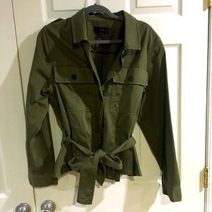 NWOT - J. Crew Peplum Military Style Jacket - XL